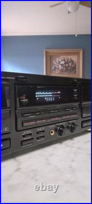 Vintage KENWOOD Stereo Double/ Dual Cassette Deck (KX-W6030) REFURBISHED