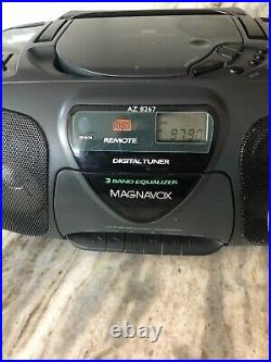 Vintage Magnavox AZ8267 Bass Reflex Radio/Cassette Recorder/CD-Player Boombox