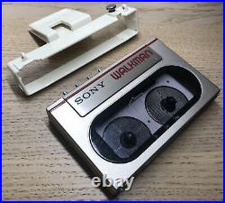 Vintage Sony WM-10 Walkman With Belt Clip, Refurbished And Fully Functional
