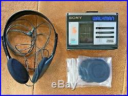 Vintage Sony Walkman WM-33 Personal Cassette Player with Sony MDR-027 Headphones