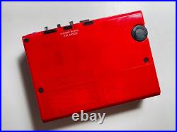Vintage Sony Walkman WM-F55 Red, Restored & Fully Functional Vintage Sony Walkman WM-F55 Red, Restored & Fully Functional