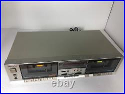 Vintage Technics RS-B11W Stereo Dual Cassette Tape Deck Player Recorder Silver