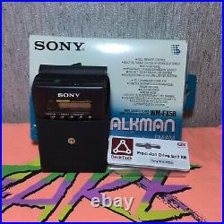 Vtg Sony Walkman Wm-fx56? Boxed With Accessories New Belt