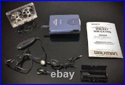 Walkman Portable Cassette Player Sony WM-EX1 Blue Refurbished Fully Working #001